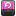 Pink Backup W Icon 16x16 png